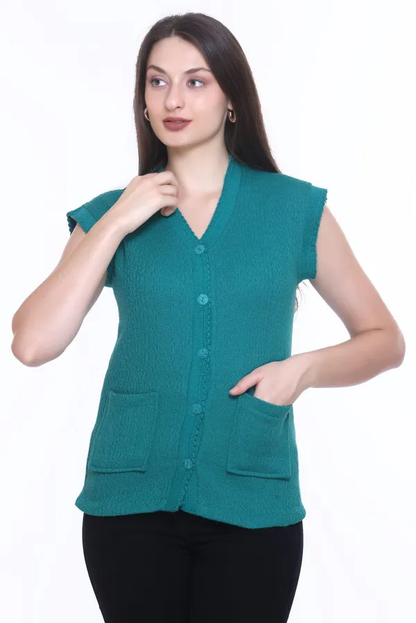 Green_Cotton_Blend_Regular_Casual_Sweater_For_Women