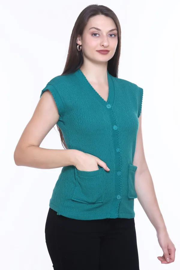 Green_Cotton_Blend_Regular_Casual_Sweater_For_Women