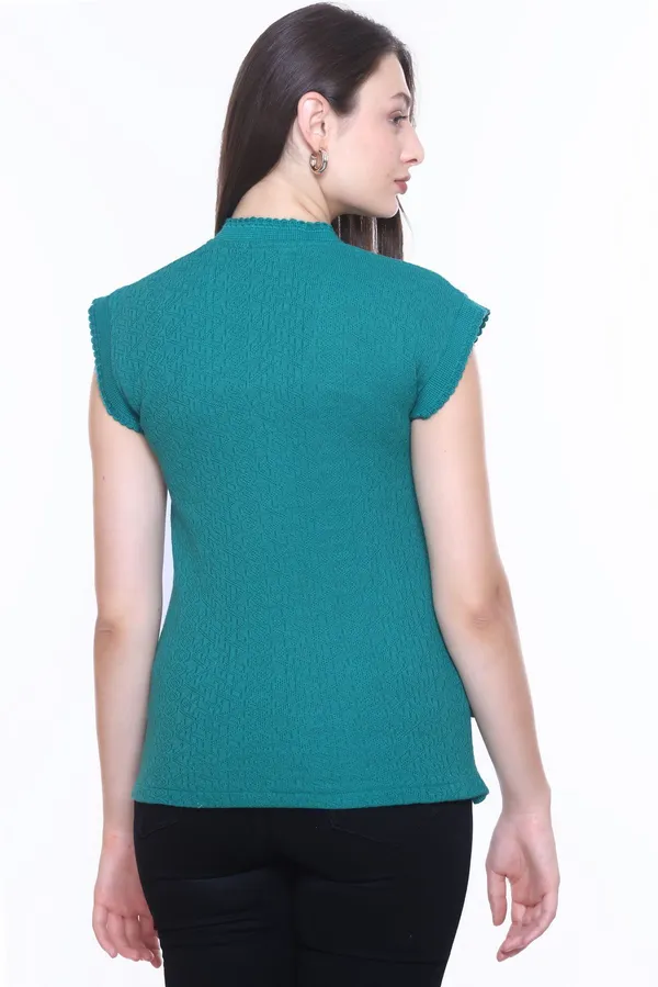 Green_Cotton_Blend_Regular_Casual_Sweater_For_Women
