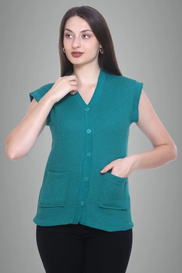 Green_Cotton_Blend_Regular_Casual_Sweater_For_Women
