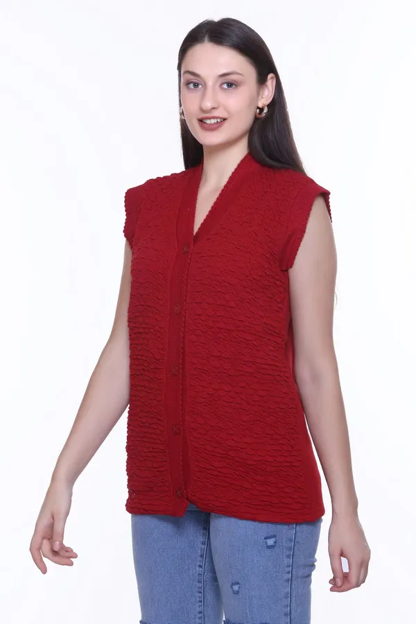 Maroon_Cotton_Blend_Regular_Casual_Sweater_For_Women