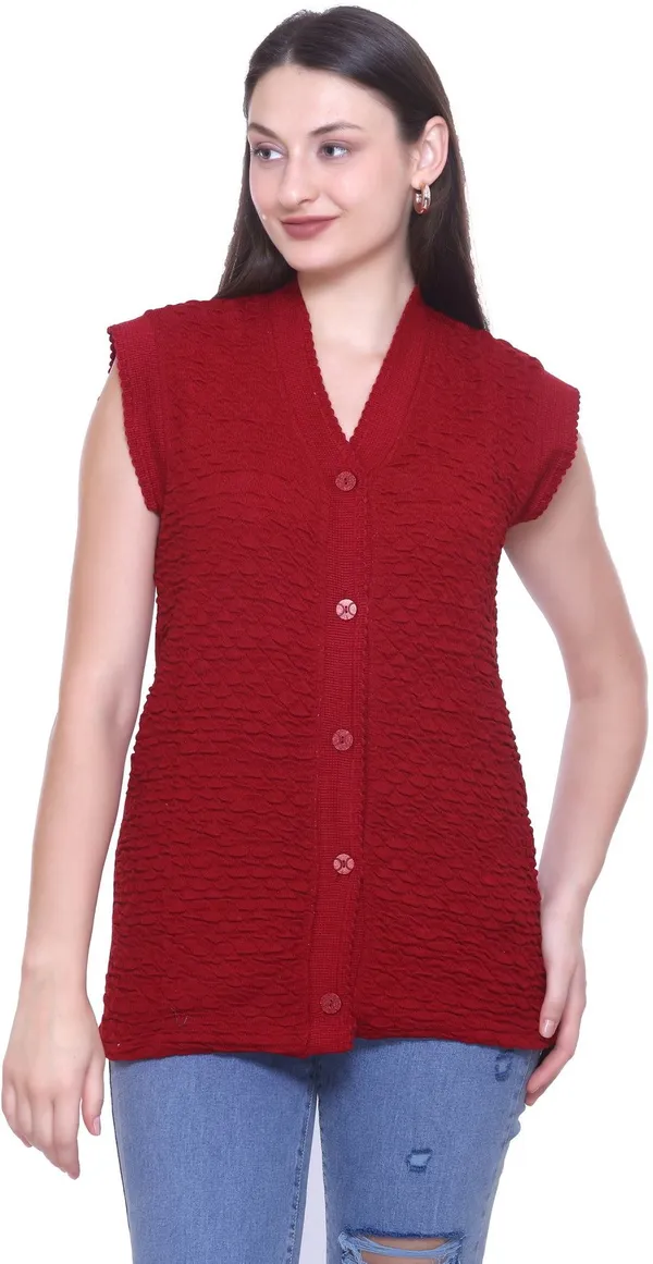 Maroon_Cotton_Blend_Regular_Casual_Sweater_For_Women