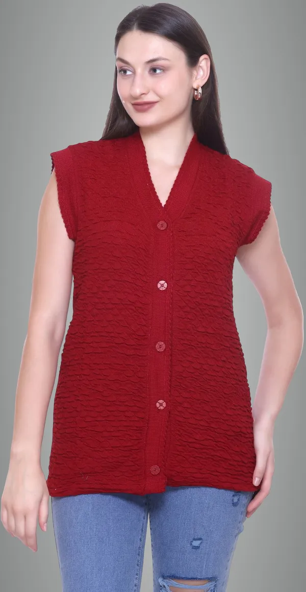 Maroon_Cotton_Blend_Regular_Casual_Sweater_For_Women
