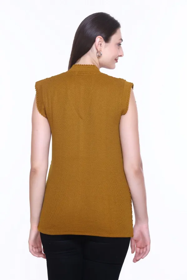 Gold_Cotton_Blend_Regular_Casual_Sweater_For_Women