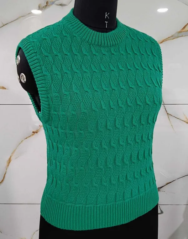 Green_Cotton_Blend_Regular_Casual_Sweater_For_Women