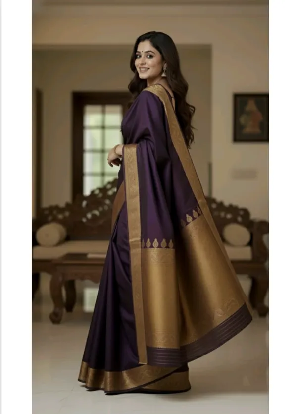 Purple_Satin_Silk_Saree_For_Women
