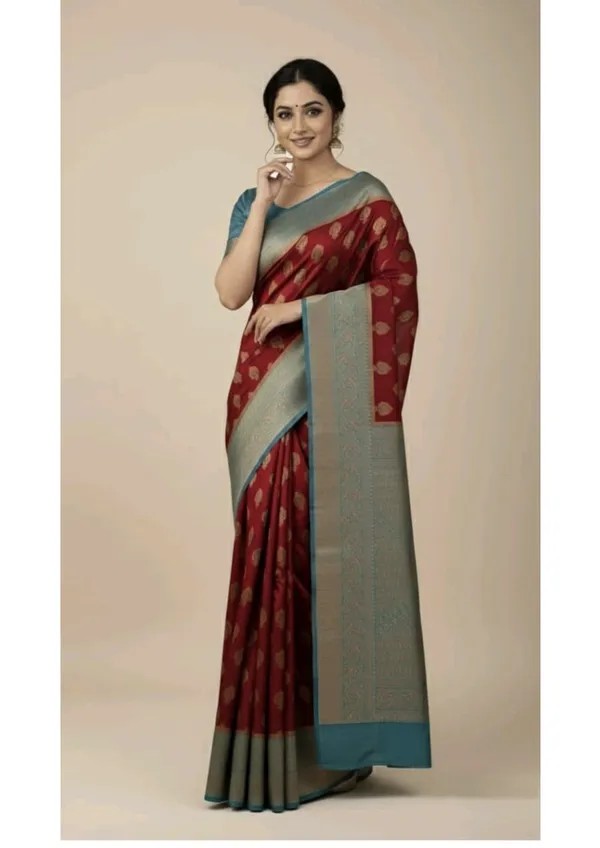 Maroon_Silk_Saree_For_Women