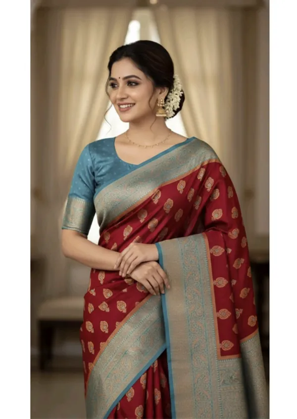 Maroon_Silk_Saree_For_Women