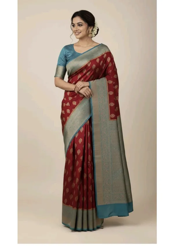 Maroon_Silk_Saree_For_Women