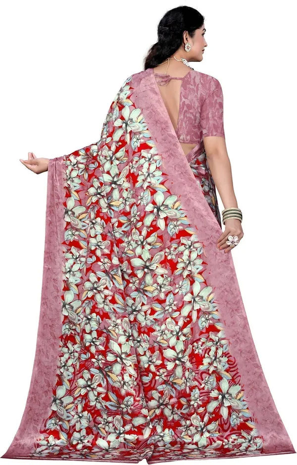 Pink_&_Red_Crepe_Printed_Daily_Wear_Saree_For_Women