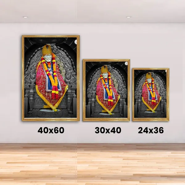 Sai_Baba_Photo_frame_Big_-_Golden