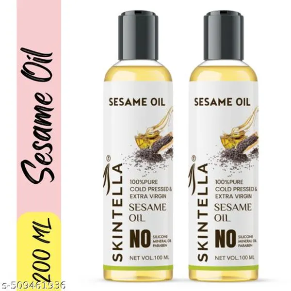 Cold-Pressed_Sesame_Oil_-For_Hair_&_Skin_-Best_Oil_For_Hair,Sesame_Oil,Til_Ka_Tel,Hair_Fall_Control_Oil,Hair_Oil,Hair_Growth_Oil-200_Ml_-Pack_Of_2