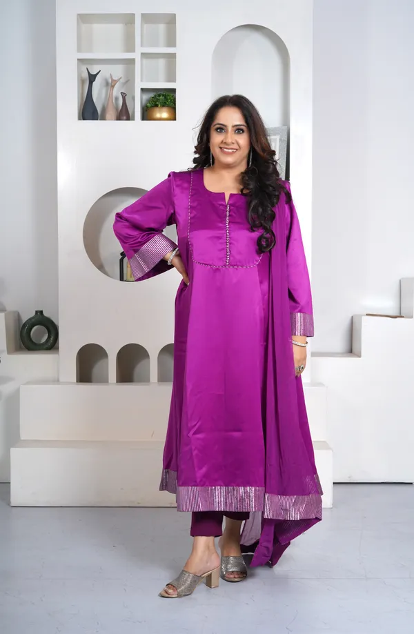 Purple_Rayon_Premium_Long_Dress_With_Dupatta_For_Women_&_Girls