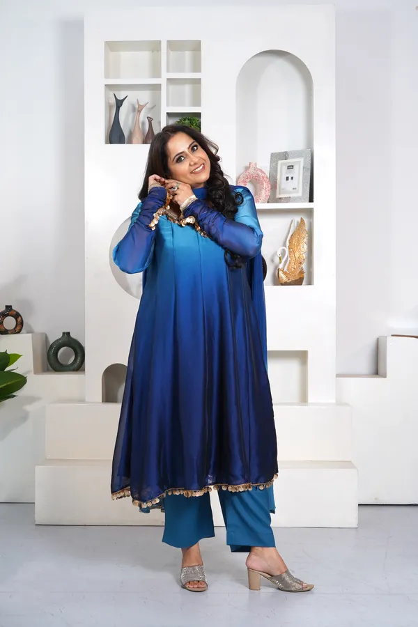 Blue_Rayon_Premium_Long_Dress_With_Dupatta_For_Women_&_Girls