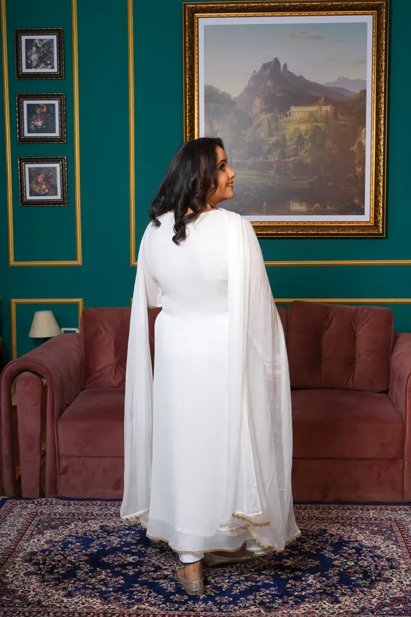 White_Rayon_Premium_Long_Dress_With_Dupatta_For_Women_&_Girls