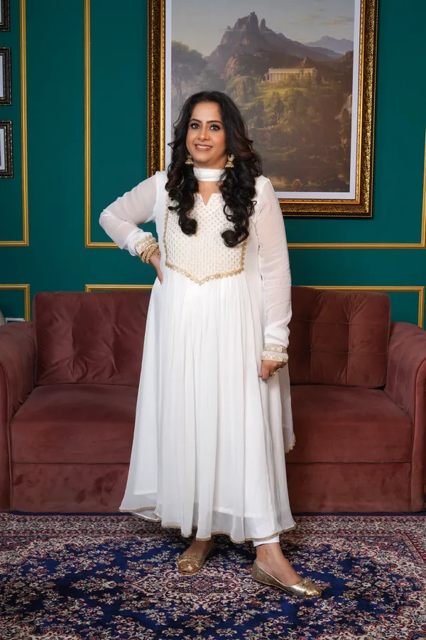 White_Rayon_Premium_Long_Dress_With_Dupatta_For_Women_&_Girls