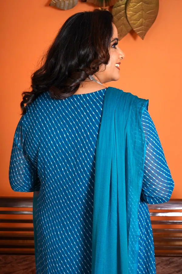 Sky_Blue_Rayon_Premium_Long_Dress_With_Dupatta_For_Women_&_Girls