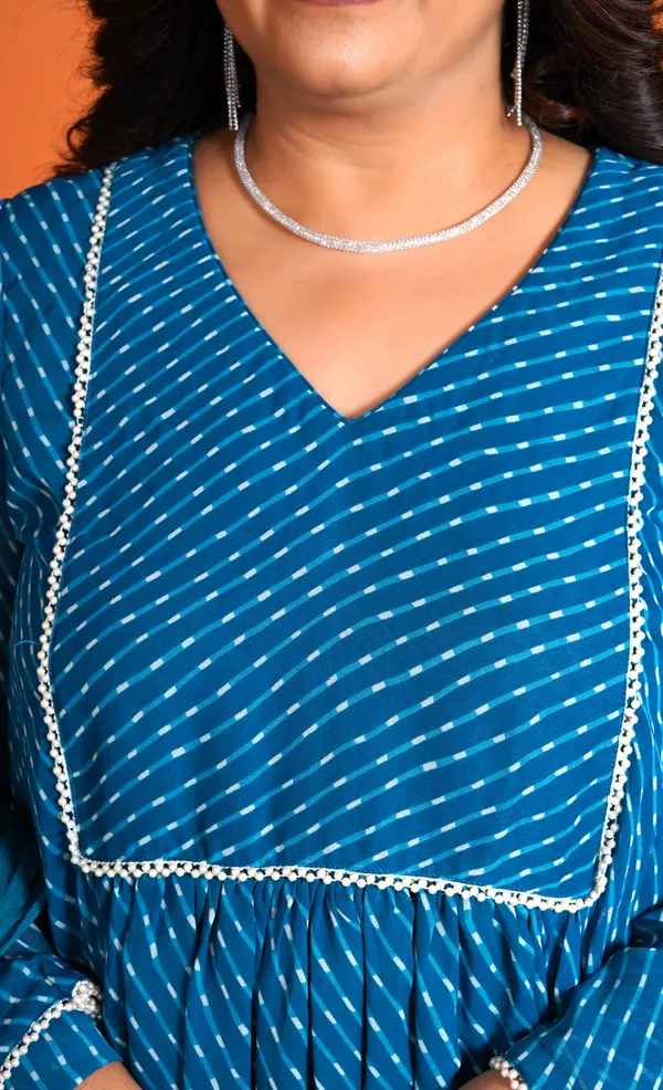 Sky_Blue_Rayon_Premium_Long_Dress_With_Dupatta_For_Women_&_Girls
