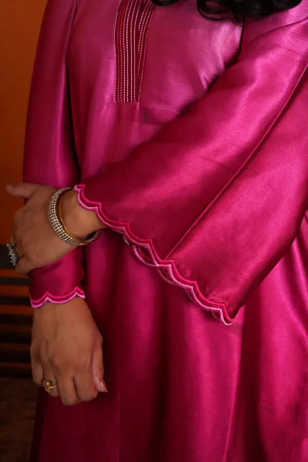 Pink_Rayon_Premium_Long_Dress_With_Dupatta_For_Women_&_Girls
