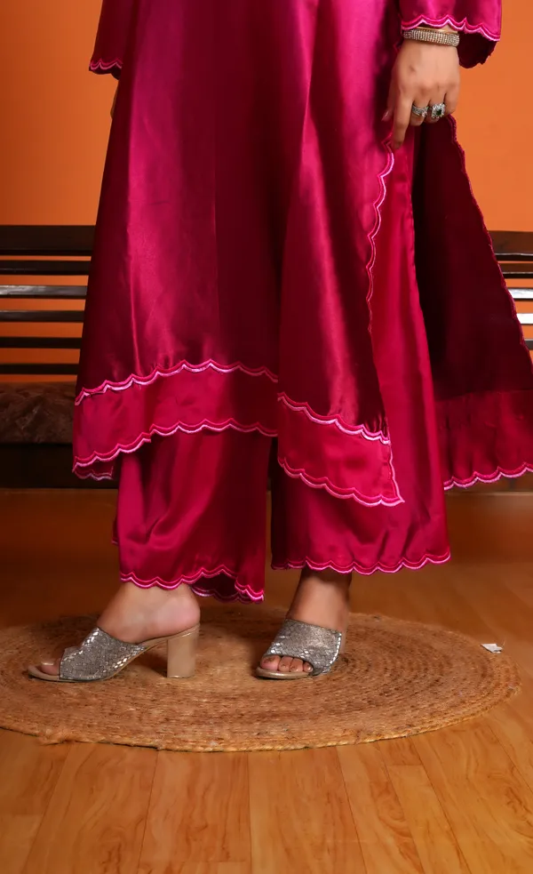 Pink_Rayon_Premium_Long_Dress_With_Dupatta_For_Women_&_Girls