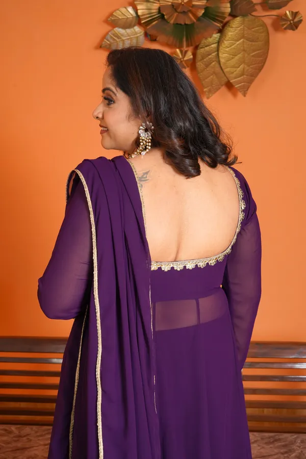 Purple_Rayon_Premium_Long_Dress_With_Dupatta_For_Women_&_Girls