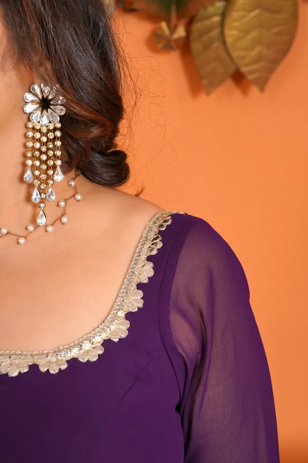 Purple_Rayon_Premium_Long_Dress_With_Dupatta_For_Women_&_Girls