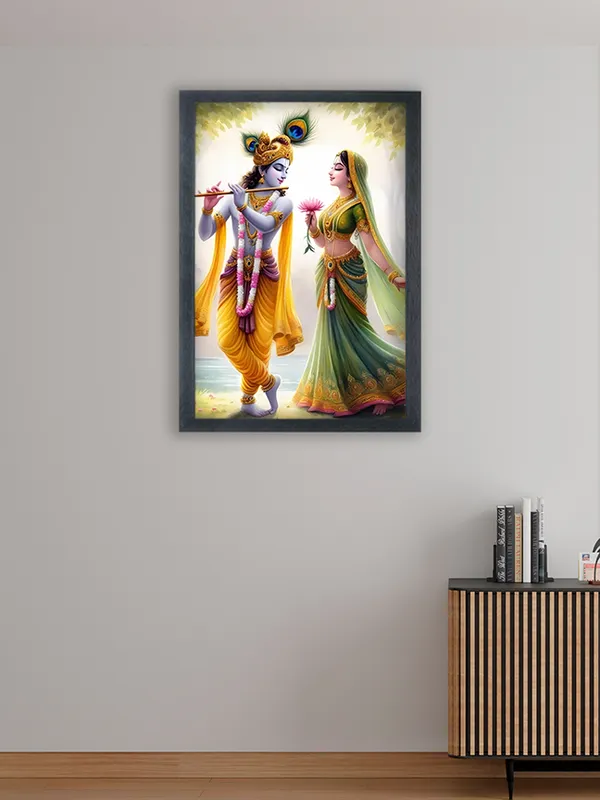Radha_Krishna_Photo_Frame_For_Wall_Mounted_Painting_(10_*_14_Inches)_(With_Frame)