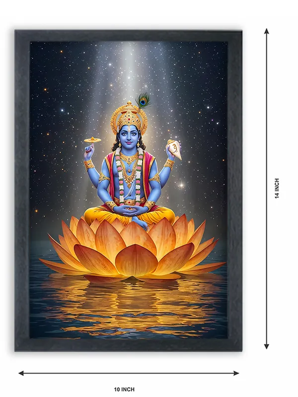 Radha_Krishna_Photo_Frame_For_Wall_Mounted_Painting_(10_*_14_Inches)_(With_Frame)
