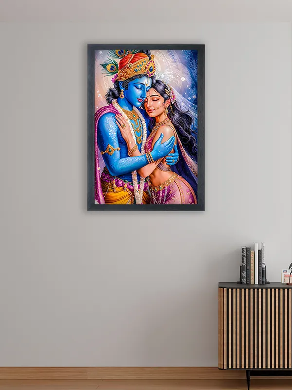 Radha_Krishna_Photo_Frame_For_Wall_Mounted_Painting_(10_*_14_Inches)_(With_Frame)
