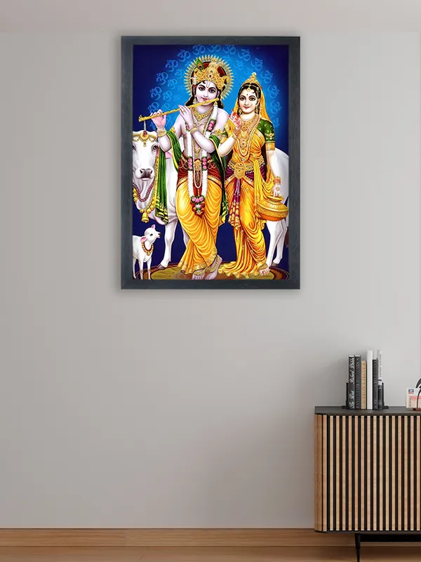 Radha_Krishna_Photo_Frame_For_Wall_Mounted_Painting_(10_*_14_Inches)_(With_Frame)