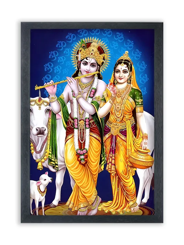 Radha_Krishna_Photo_Frame_For_Wall_Mounted_Painting_(10_*_14_Inches)_(With_Frame)