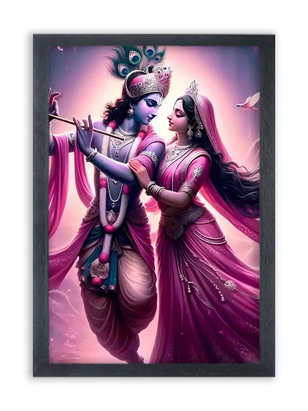 Radha_Krishna_Photo_Frame_For_Wall_Mounted_Painting_(10_*_14_Inches)_(With_Frame)
