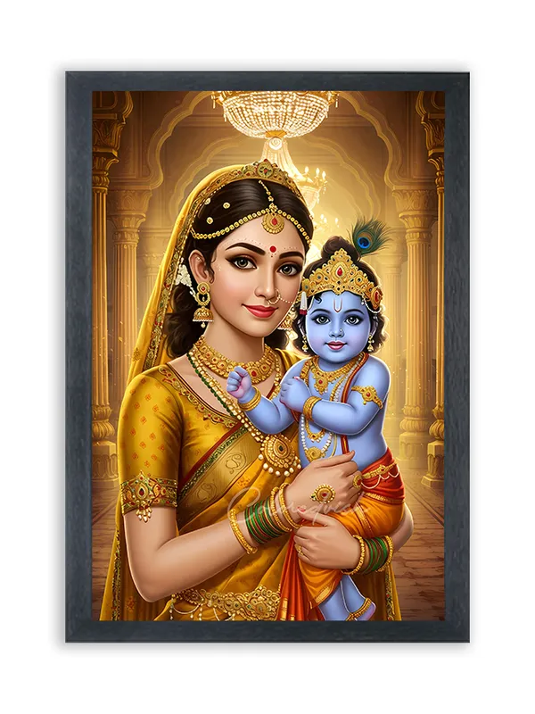 Radha_Krishna_Photo_Frame_For_Wall_Mounted_Painting_(10_*_14_Inches)_(With_Frame)