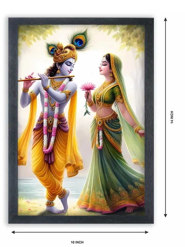Radha_Krishna_Photo_Frame_For_Wall_Mounted_Painting_(10_*_14_Inches)_(With_Frame)