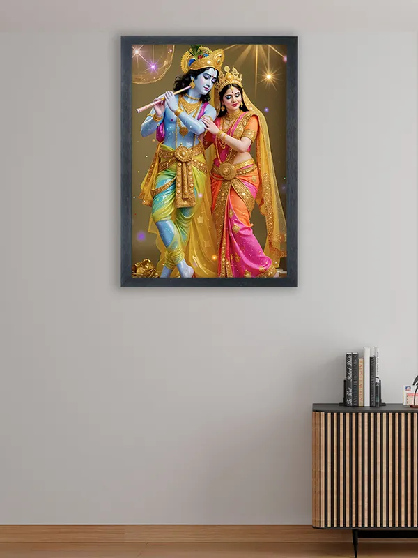 Radha_Krishna_Photo_Frame_For_Wall_Mounted_Painting_(10_*_14_Inches)_(With_Frame)