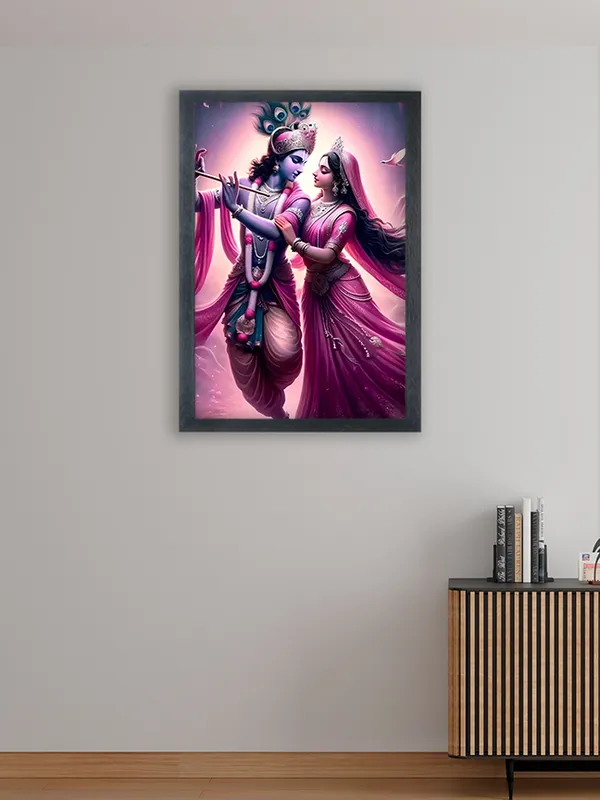 Radha_Krishna_Photo_Frame_For_Wall_Mounted_Painting_(10_*_14_Inches)_(With_Frame)
