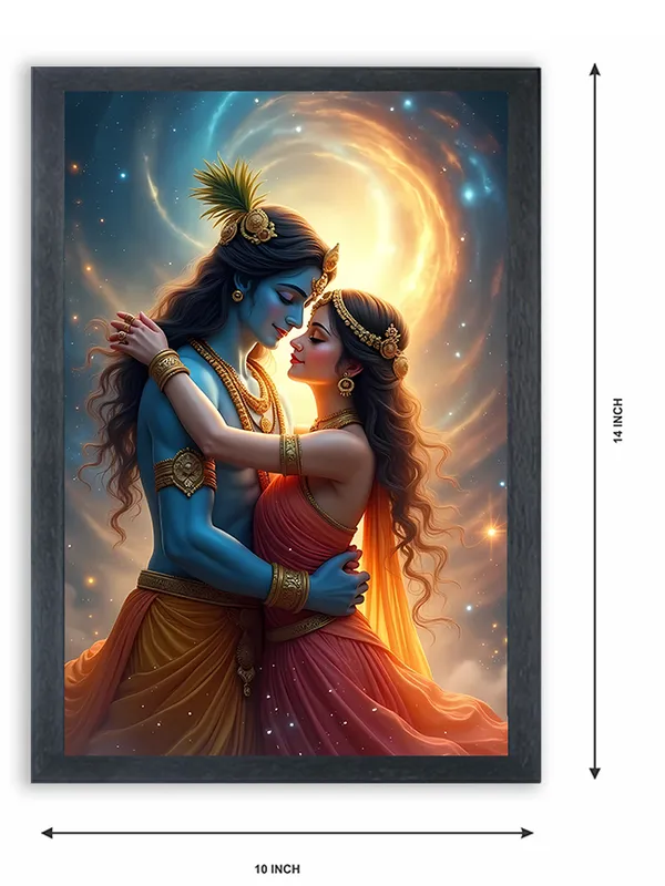 Radha_Krishna_Photo_Frame_For_Wall_Mounted_Painting_(10_*_14_Inches)_(With_Frame)