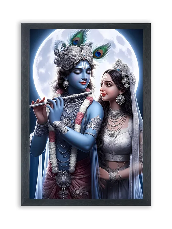 Radha_Krishna_Photo_Frame_For_Wall_Mounted_Painting_(10_*_14_Inches)_(With_Frame)