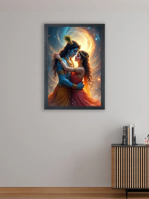 Radha_Krishna_Photo_Frame_For_Wall_Mounted_Painting_(10_*_14_Inches)_(With_Frame)