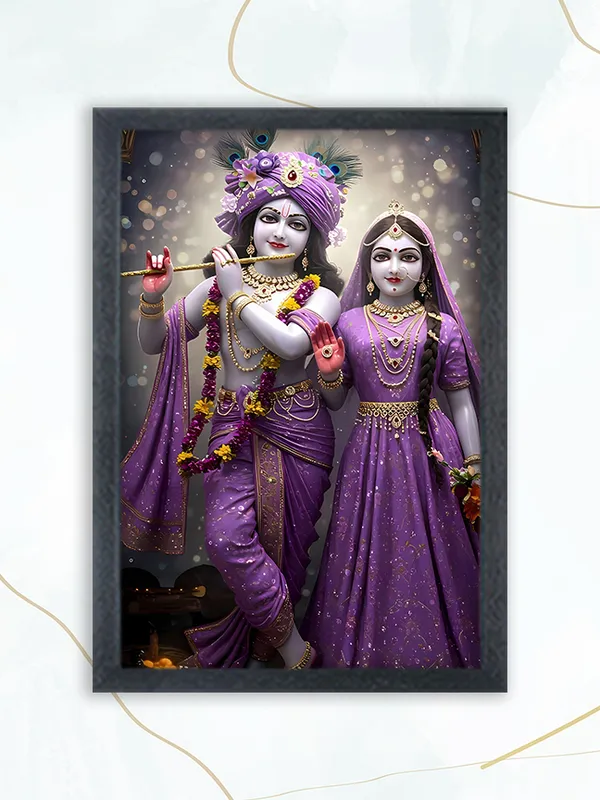 Radha_Krishna_Photo_Frame_For_Wall_Mounted_Painting_(10_*_14_Inches)_(With_Frame)