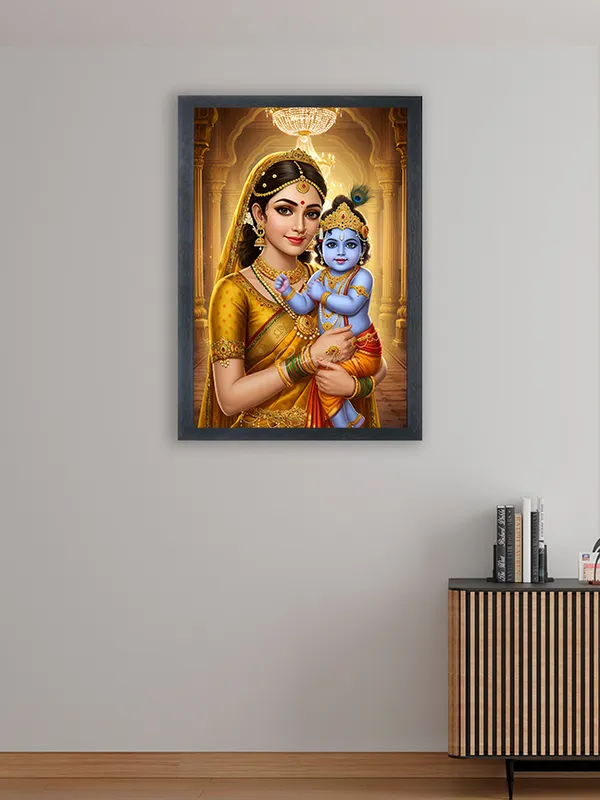 Radha_Krishna_Photo_Frame_For_Wall_Mounted_Painting_(10_*_14_Inches)_(With_Frame)