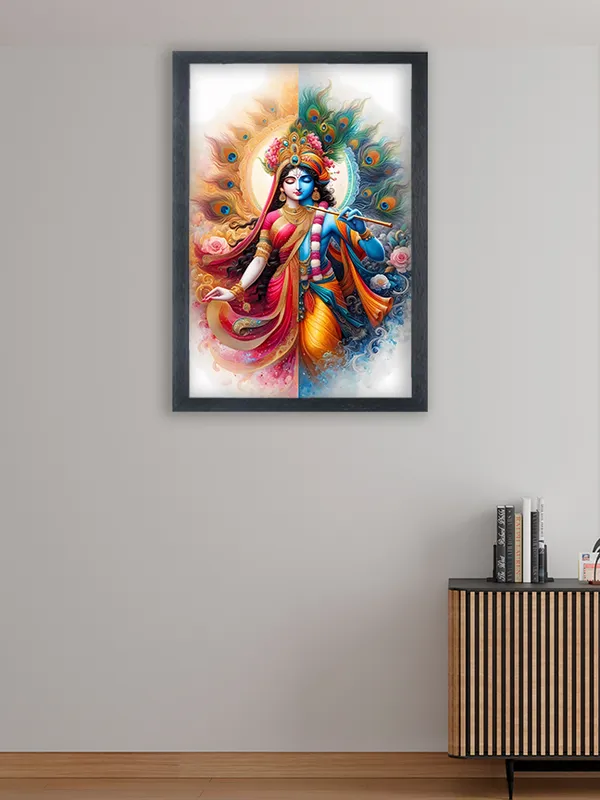 Radha_Krishna_Photo_Frame_For_Wall_Mounted_Painting_(10_*_14_Inches)_(With_Frame)