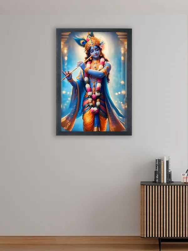 Radha_Krishna_Photo_Frame_For_Wall_Mounted_Painting_(10_*_14_Inches)_(With_Frame)