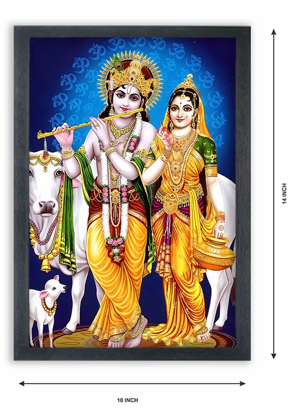 Radha_Krishna_Photo_Frame_For_Wall_Mounted_Painting_(10_*_14_Inches)_(With_Frame)