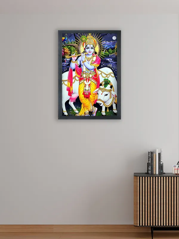 Radha_Krishna_Photo_Frame_For_Wall_Mounted_Painting_(10_*_14_Inches)_(With_Frame)