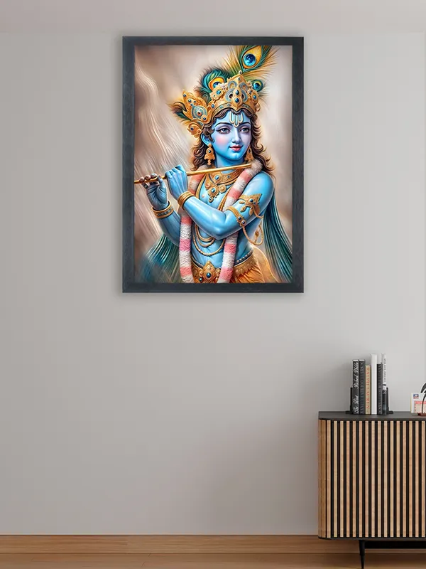 Radha_Krishna_Photo_Frame_For_Wall_Mounted_Painting_(10_*_14_Inches)_(With_Frame)