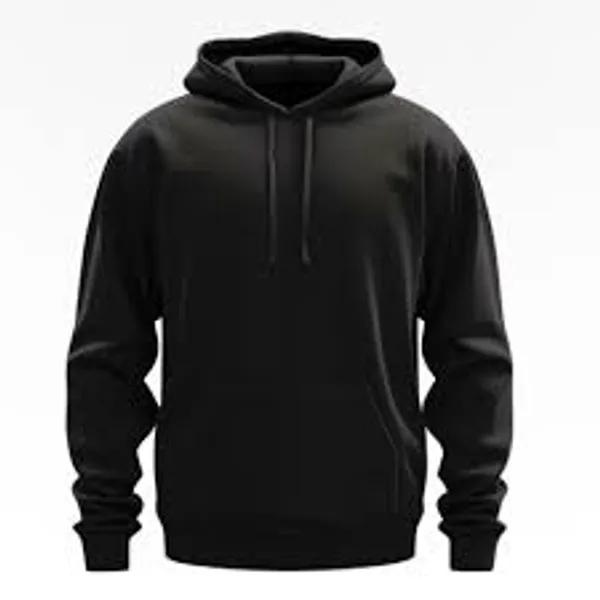 Classic_Plain_Black_Pullover_Hoodie