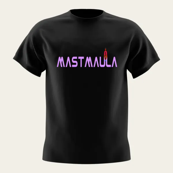Black_Premium_Cotton_Lycra_printed_Mastmaula_T-Shirt_For_Men