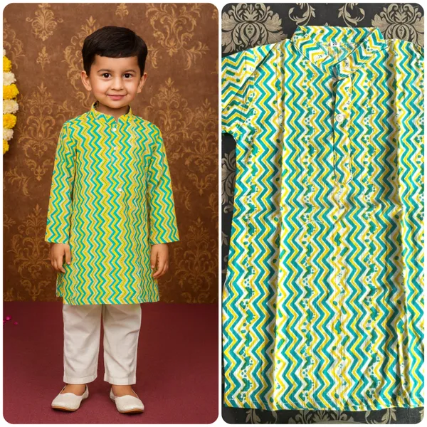 Green_Cotton_Kurta_Pajama_Dhoti_Set_For_Boy