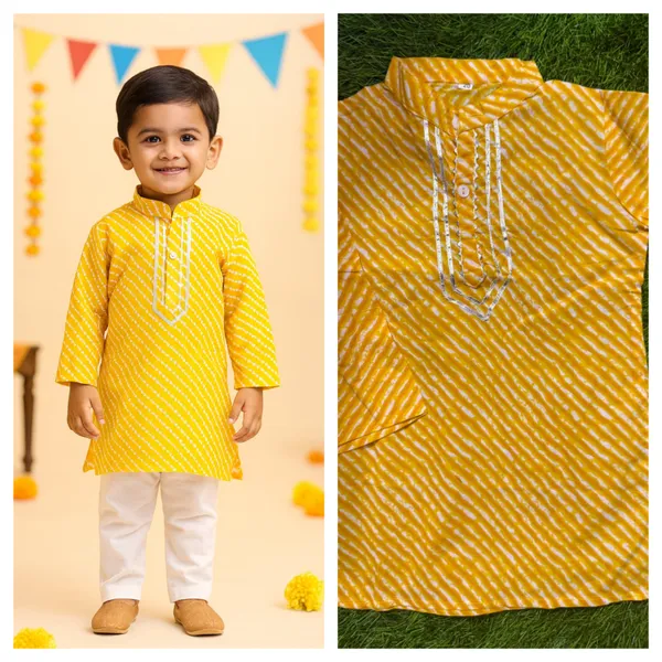 Yellow_Cotton_Kurta_Pajama_Dhoti_Set_For_Boy